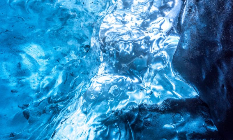 Abstract of an ice cave texture, Vatnajokull glacier, Iceland Abstract of an ice cave texture, Vatnajokull glacier, Iceland